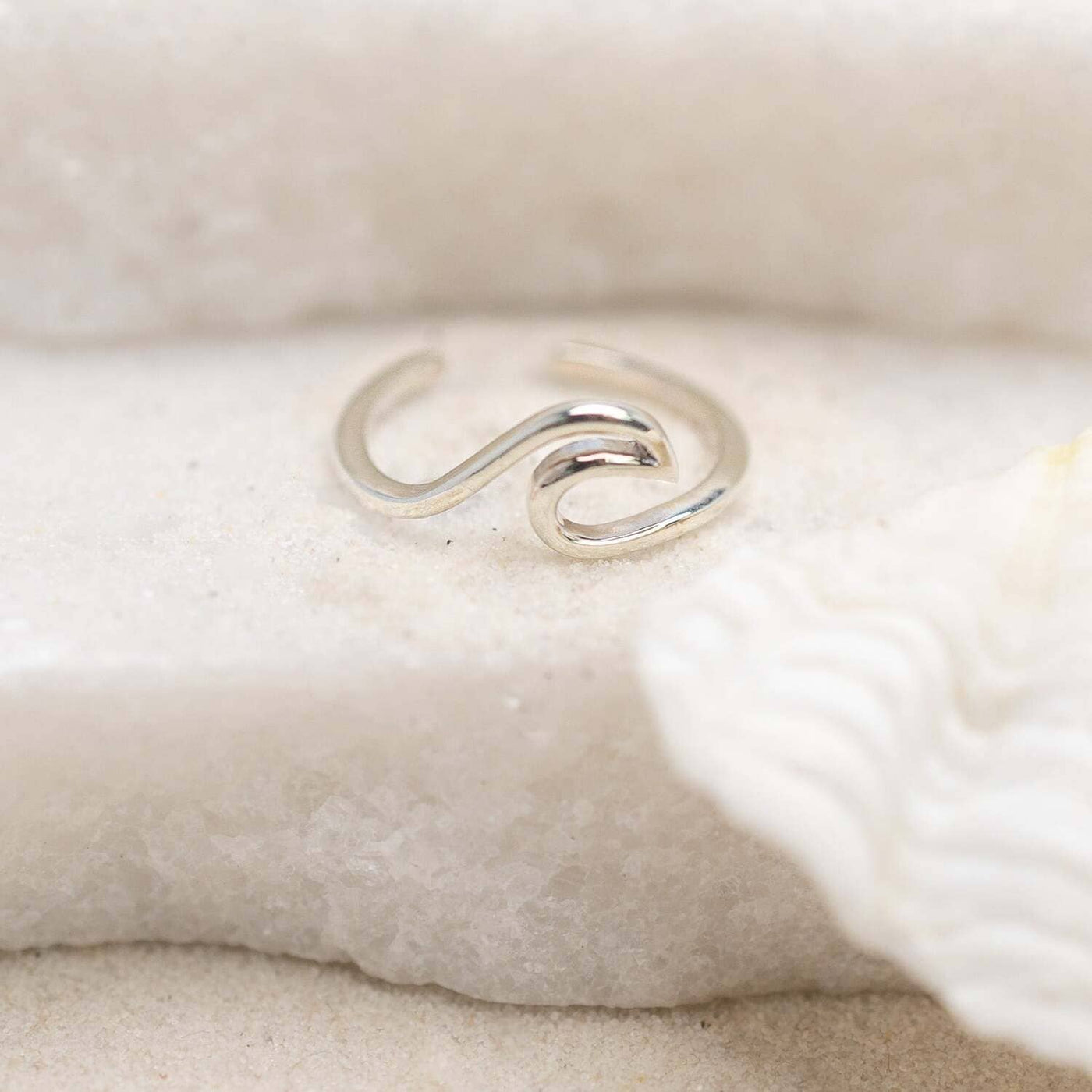 Wave Toe Ring