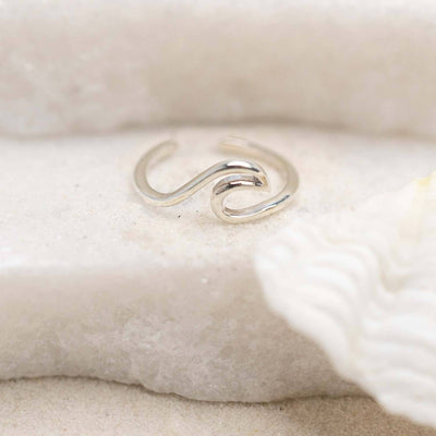 Wave Toe Ring